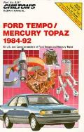 Chiltons Repair Manual Ford Tempo Mercury Topaz 1984 92