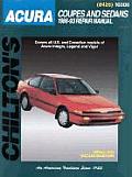 Acura Coupes & Sedans Repair Manual 1986 1993