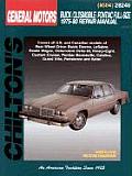 General Motors Buick Oldsmobile Pontiac Repair Manual 1975 1990 Full Size Models