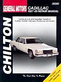 General Motors Cadillac Repair Manual 1967 1989 Includes DeVille Eldorado Fleetwood & Seville
