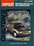 Chrysler Front Wheel Drive Cars Repair Manual 1981 1995 4 Cylinder