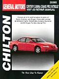 General Motors Century Lumina Grand Prix Intrigue Repair Manual 1997 2000 Includes Regal Monte Carlo Cutlass Supreme