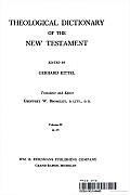 Theological Dictionary of the New Testament, Volume II