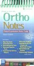 Orthonotes Clinical Examination Pocket Guide