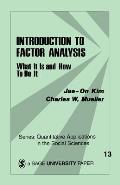 Introduction to Factor Analysis What It Is & How to Do It