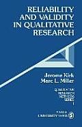 Reliability & Validity in Qualitative Research