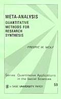 Meta-Analysis: Quantitative Methods for Research Synthesis