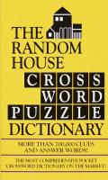 Random House Crossword Puzzle Dictionary