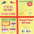Origami Paper Bright Spiral Pack 76 Sheets
