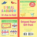 Origami Paper Rainbow Spiral Pack 76 Sheets