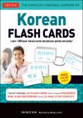 Korean Flash Cards Kit Learn 1000 Basic Korean Words & Phrases Quickly & Easily Hangul & Romanized Forms Audio CD Included