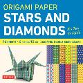 Origami Paper - Stars and Diamonds - 6 Inch - 96 Sheets: Tuttle Origami Paper: Origami Sheets Printed with 12 Different Patterns: Instructions for 6 P