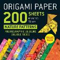 Origami Paper 200 Sheets Nature Patterns 6 (15 CM): Tuttle Origami Paper: Double Sided Origami Sheets Printed with 12 Different Designs (Instructions