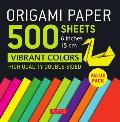 Origami Paper 500 Sheets Vibrant Colors 6 (15 CM): Tuttle Origami Paper: Double-Sided Origami Sheets Printed with 12 Different Designs (Instructions f