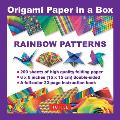 Origami Paper in a Box - Rainbow Patterns: 200 Sheets of Tuttle Origami Paper: 6x6 Inch Origami Paper Printed with 12 Different Patterns: 32-Page Inst