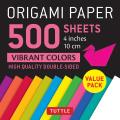 Origami Paper 500 Sheets Vibrant Colors 4 (10 CM): Tuttle Origami Paper: Double-Sided Origami Sheets Printed with 12 Different Colors