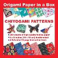 Origami Paper in a Box - Chiyogami Patterns: 200 Sheets of Tuttle Origami Paper: 6x6 Inch Origami Paper Printed with 12 Different Patterns: 32-Page In