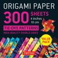 Origami Paper 300 sheets Tie Dye Patterns 4 10 cm