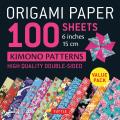 Origami Paper 100 Sheets Kimono Patterns 6 (15 CM): Double-Sided Origami Sheets Printed with 12 Different Patterns (Instructions for 6 Projects Includ