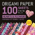 Origami Paper 100 Sheets Hearts & Flowers 6 15 CM Tuttle Origami Paper High Quality Double Sided Origami Sheets Printed with 12 Different Pattern