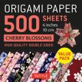 Origami Paper 500 Sheets Cherry Blossoms 4 (10 CM): Tuttle Origami Paper: Double-Sided Origami Sheets Printed with 12 Different Illustrated Patterns