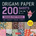 Origami Paper 200 sheets Washi Patterns 6 15 cm Tuttle Origami Paper High Quality Double Sided Origami Sheets Printed with 12 Different Designs Instructions for 6 Projects Included