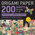 Origami Paper 200 sheets Japanese Garden Prints 8 1 4 21cm Extra Large Tuttle Origami Paper High Quality Double Sided Origami Sheets Printed with 12 Different Prints Instructions for 6 Projects Included