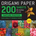 Origami Paper 200 sheets Nature Photos 8 1 4 21 cm Extra Large Tuttle Origami Paper High Quality Double Sided Origami Sheets Printed with 12 Different Photographs Instructions for 6 Projects Included
