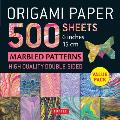 Origami Paper 500 sheets Marbled Patterns 6 15 cm Tuttle Origami Paper High Quality Double Sided Origami Sheets Printed with 12 Different Designs Instructions for 6 Projects Included
