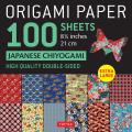 Origami Paper 100 sheets Japanese Chiyogami 8 1 4 21 cm Extra Large Double Sided Origami Sheets Printed with 12 Different Patterns Instructions for 5 Projects Included