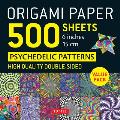 Origami Paper 500 sheets Psychedelic Patterns 6 15 cm Tuttle Origami Paper Double Sided Origami Sheets Printed with 12 Different Designs Instructions for 5 Projects Included