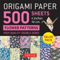 Origami Paper 500 sheets Flower Patterns 4 10 cm