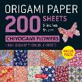 Origami Paper 200 Sheets Chiyogami Flowers 6 (15 CM): Tuttle Origami Paper: Double Sided Origami Sheets Printed with 12 Different Designs (Instruction