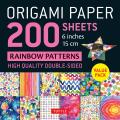 Origami Paper 200 sheets Rainbow Patterns 6 15 cm