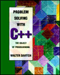 Problem Solving With C++ 1st Edition The Object