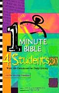 One Minute Bible 4 Students With 366 Devotionals For Daily Living NLT