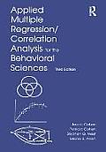 Applied Multiple Regression Correlation Analysis for the Behavioral Sciences
