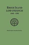 Rhode Island Land Evidences 1648 1696