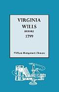 Virginia Wills Before 1799