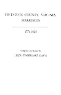 Frederick County Virginia Marriages 1771
