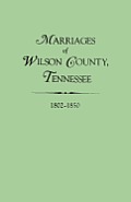 Marriages of Wilson County Tennessee 1802 1850