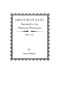 Directory Of Scots Banished To American Plantations 1650 1775