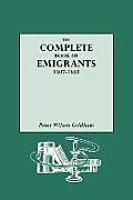 Complete Book Of Emigrants 1607 1660