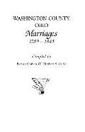 Washington County, Ohio Marriages, 1789-1840