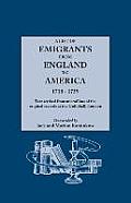 List of Emigrants from England to America 1718 to 1759