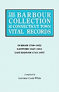 Barbour Collection of Connecticut Town Vital Records. Volume 9: Durham 1708-1852, Eastford 1847-1851, East Haddam 1743-1857