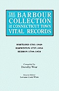 Barbour Collection of Connecticut Town Vital Records. Volume 18: Hartland 1761-1848, Harwinton 1737-1854, Hebron 1708-1854