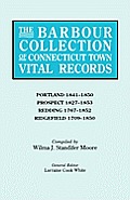 Barbour Collection of Connecticut Town Vital Records. Volume 36: Portland 1841-1850, Prospect 1827-1853, Redding 1767-1852, Ridgefield 1709-1850