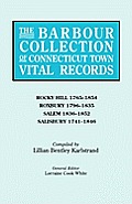 Barbour Collection of Connecticut Town Vital Records. Volume 37: Rocky Hill 1765-1854, Roxbury 1796-1835, Salem 1836-1852, Salisbury 1741-1846