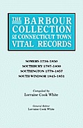 Barbour Collection of Connecticut Town Vital Records. Volume 40: Somers 1734-1850, Southbury 1787-1830, Southington 1779-1857, South Windsor 1845-